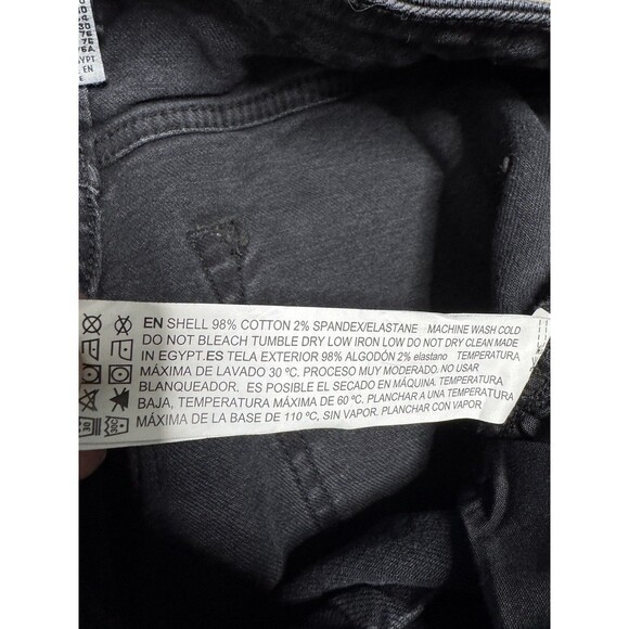 Forever 21 Flared Leg Jeans Womens 30 Black Wide Leg Denim Bell Bottoms Raw Hem - Picture 13 of 16